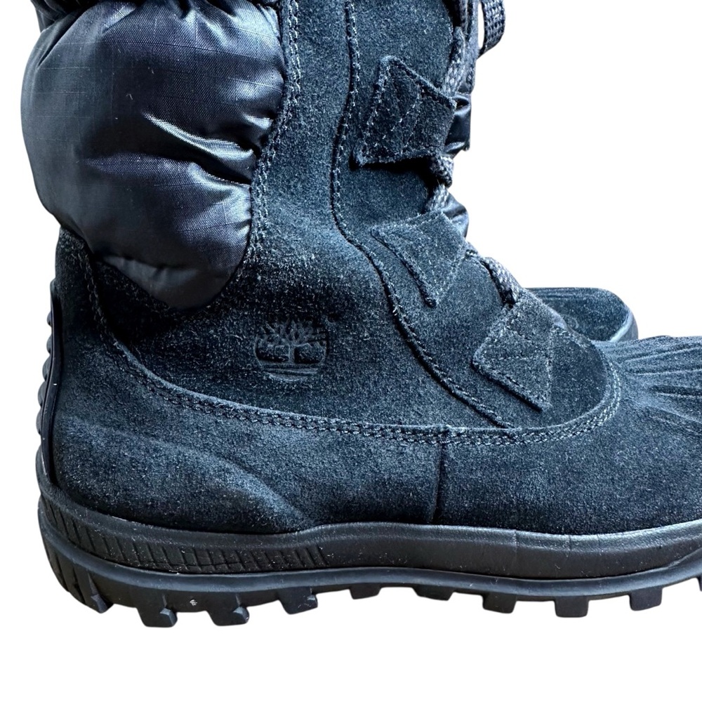 Timberland Women's EarthKeepers Mt Holly Winter Snow Duck Boots Black Suede 8.5 - Picture 6 of 15